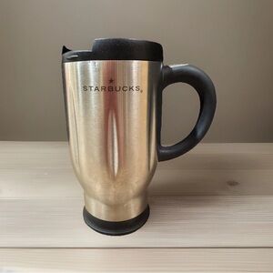 Starbucks Vintage Barista Stainless Steel 2003 Travel Tumbler Mug 16oz with Lid